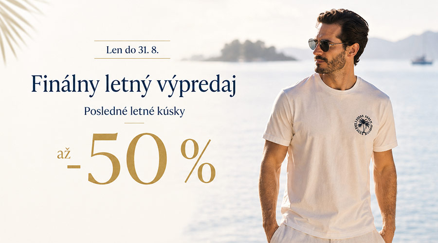 Letný výpredaj pánskeho oblečenia